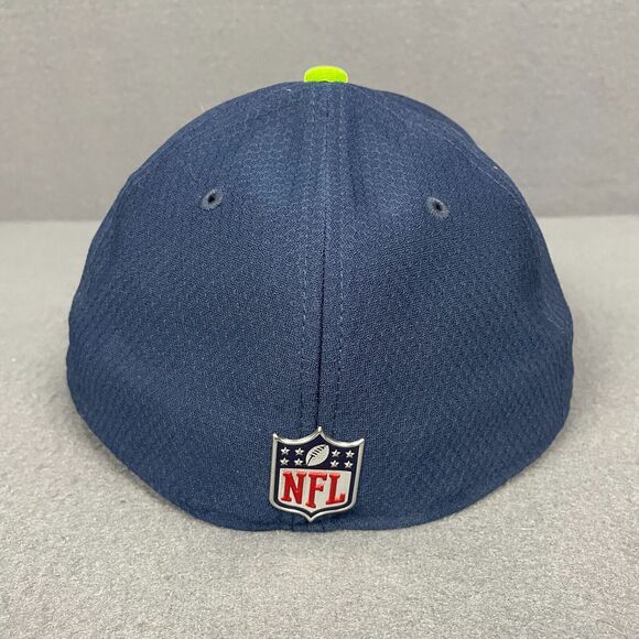 Seattle Seahawks Hat Men's 7.5 New Era 6-Panel Baseball Navy Green Football NFL - Picture 4 of 13